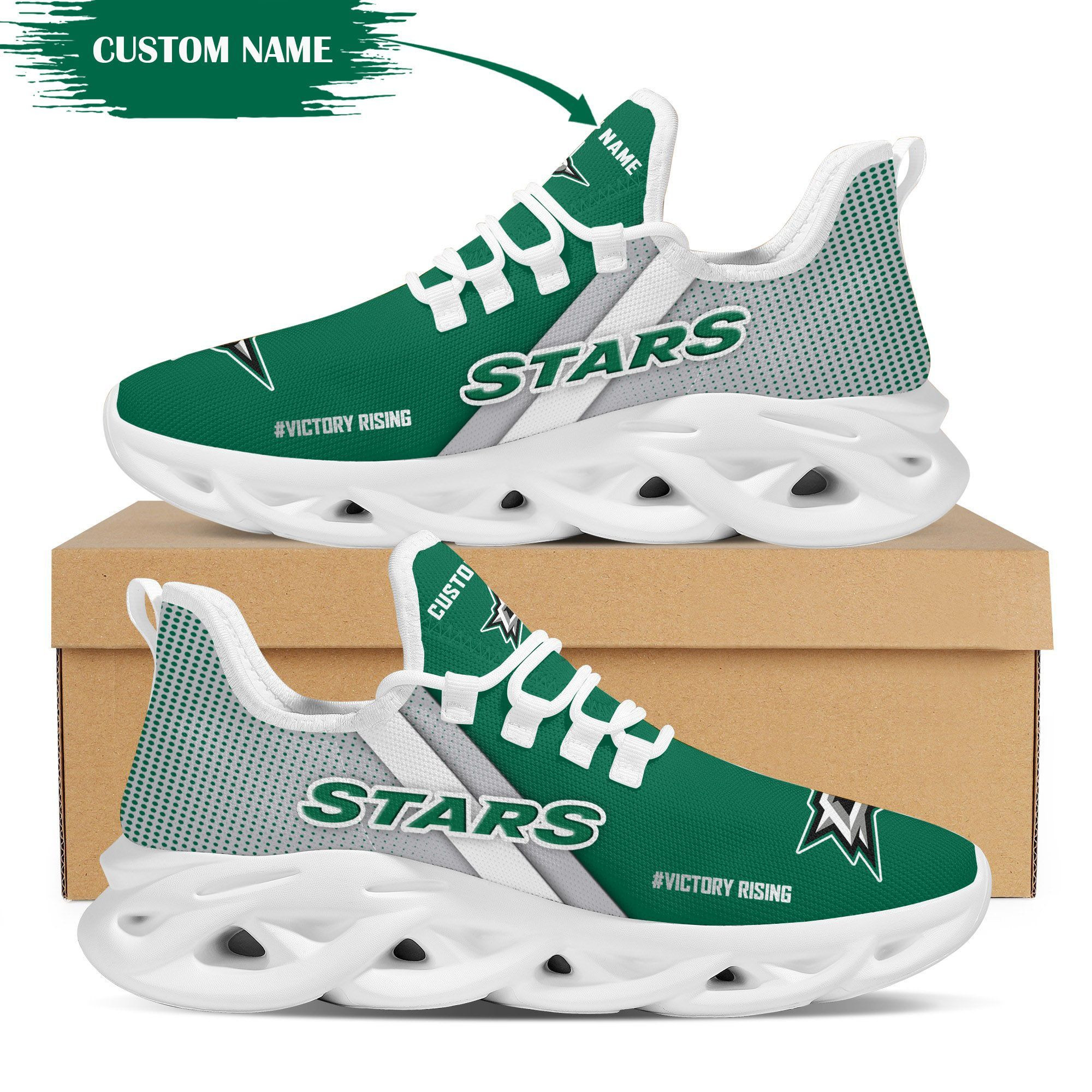 Dallas Stars Custom Personalized Max Soul Sneakers Shoes