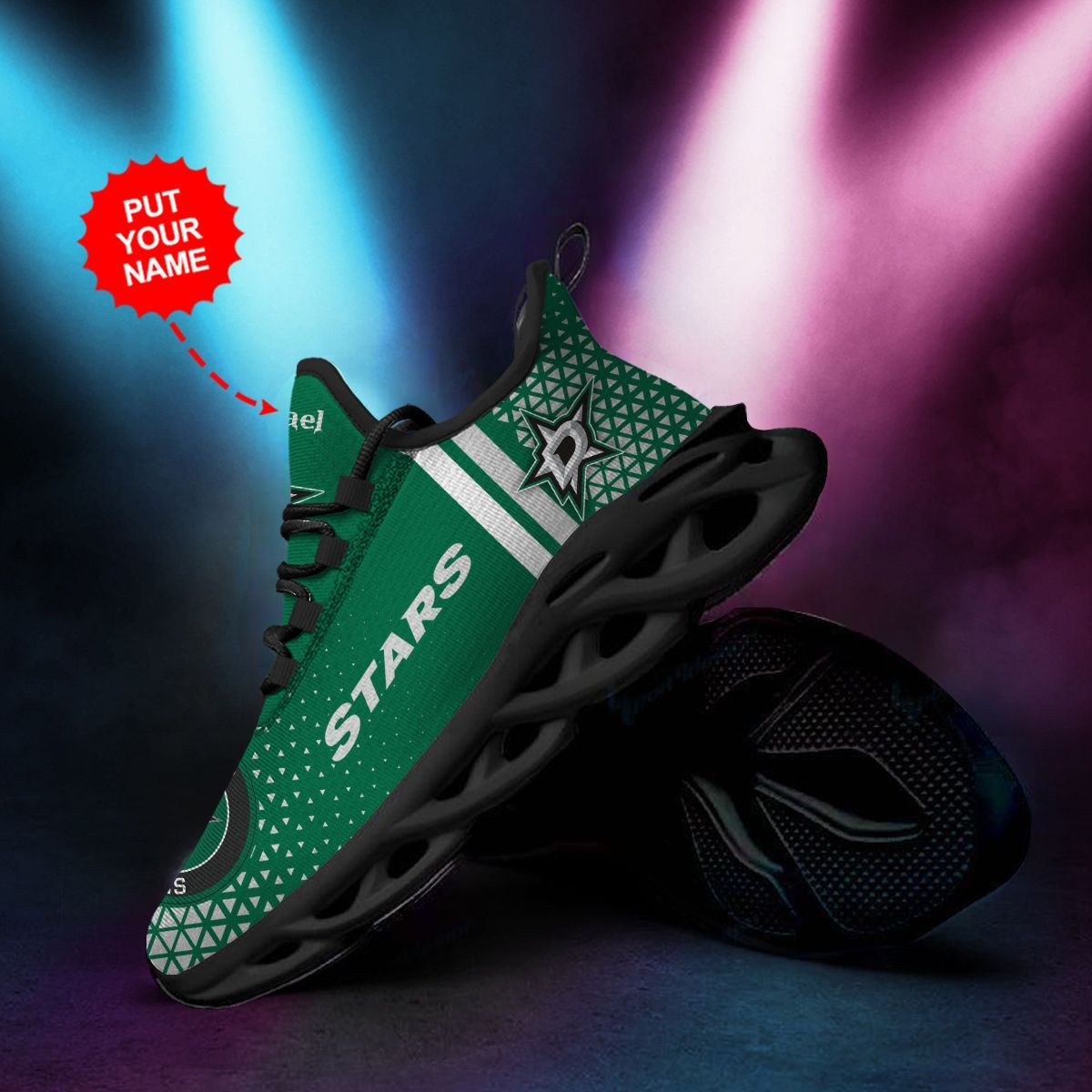 Dallas Stars Custom Personalized Max Soul Sneakers Shoes