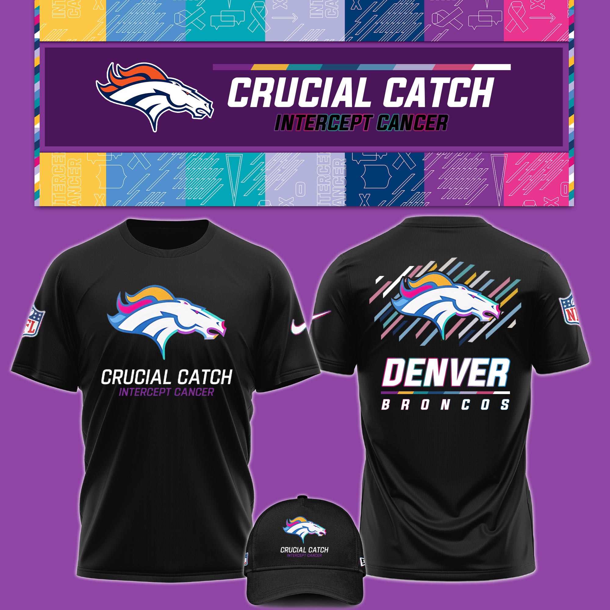 Denver Bronco Crucial Catch Hoodie