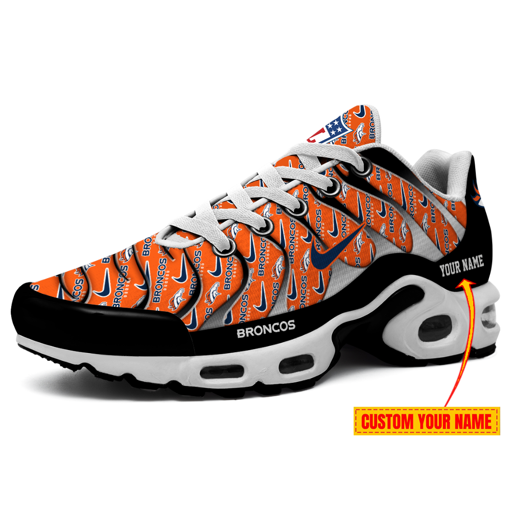 Denver Broncos-Pattern Swoosh Personalized H56 Shoes-SP16112310ID02DS08