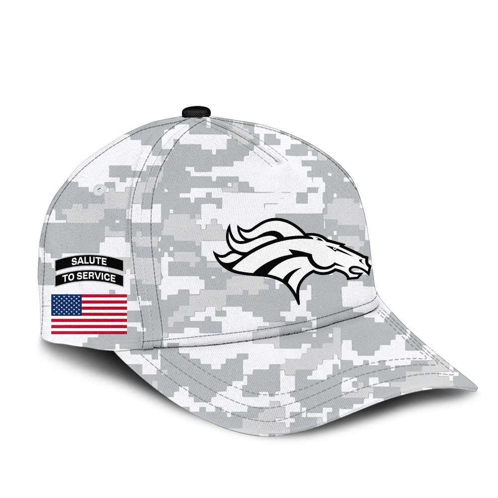 Denver Broncos Salute to Service Club Fleece Pullover Arctic Camo Hoodie