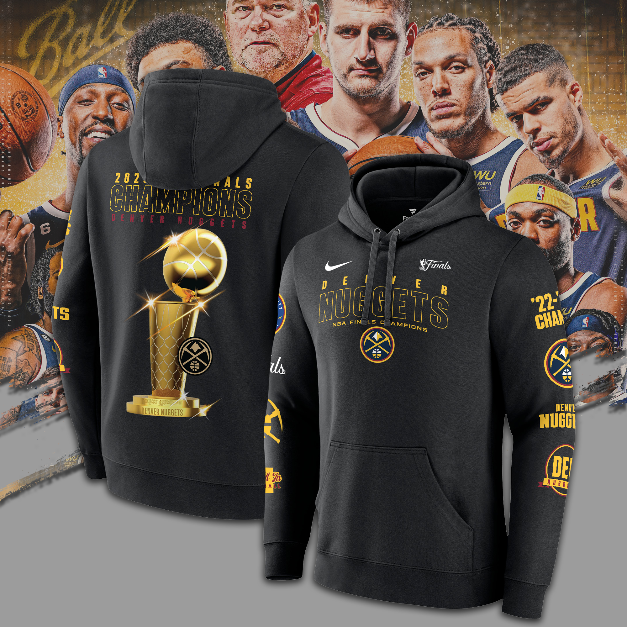 Denver Nuggets Branded 2023 NBA Finals Champions Hoodie