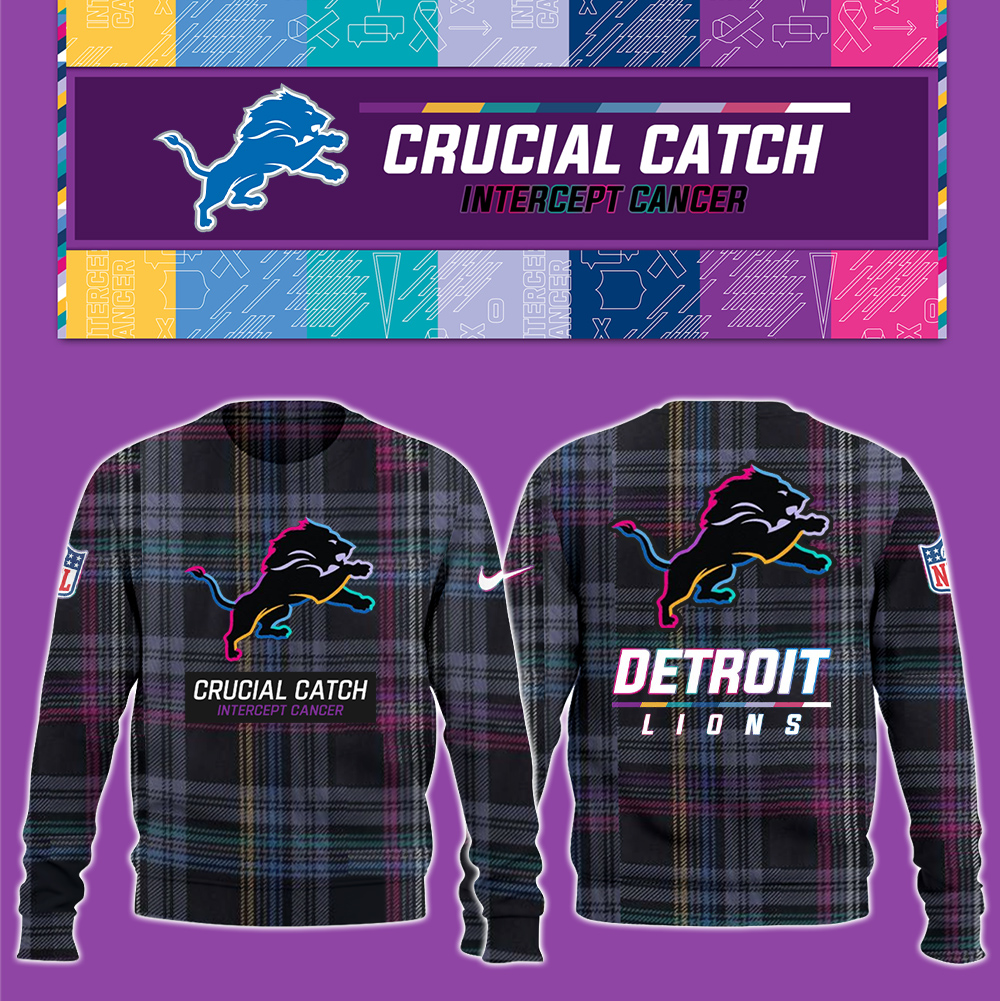 Detroit Lion Crucial Catch Hoodie V2
