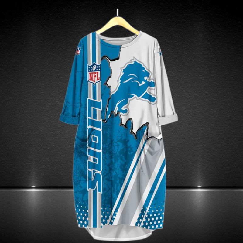 Detroit Lions All Over Print Caftan3688