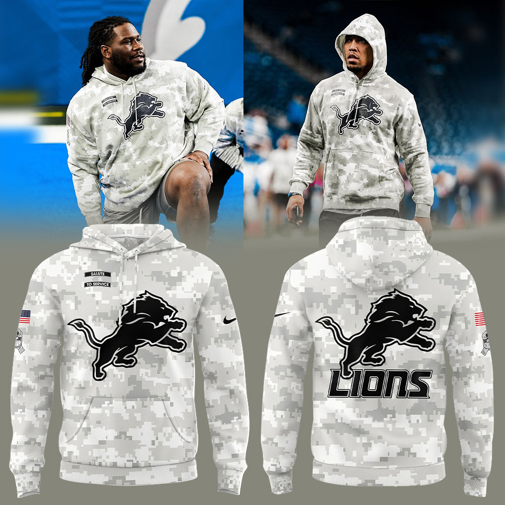 Detroit Lions Arctic Camo Salute to Service Club Hoodie+NT12112405ID10DS11