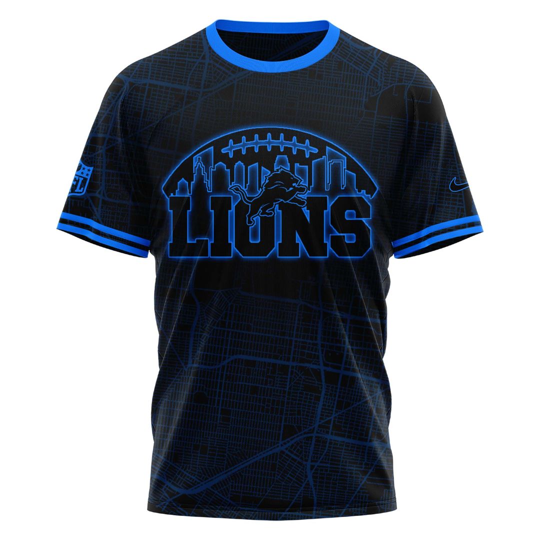 Detroit Lions Back In Black Shirt 2024