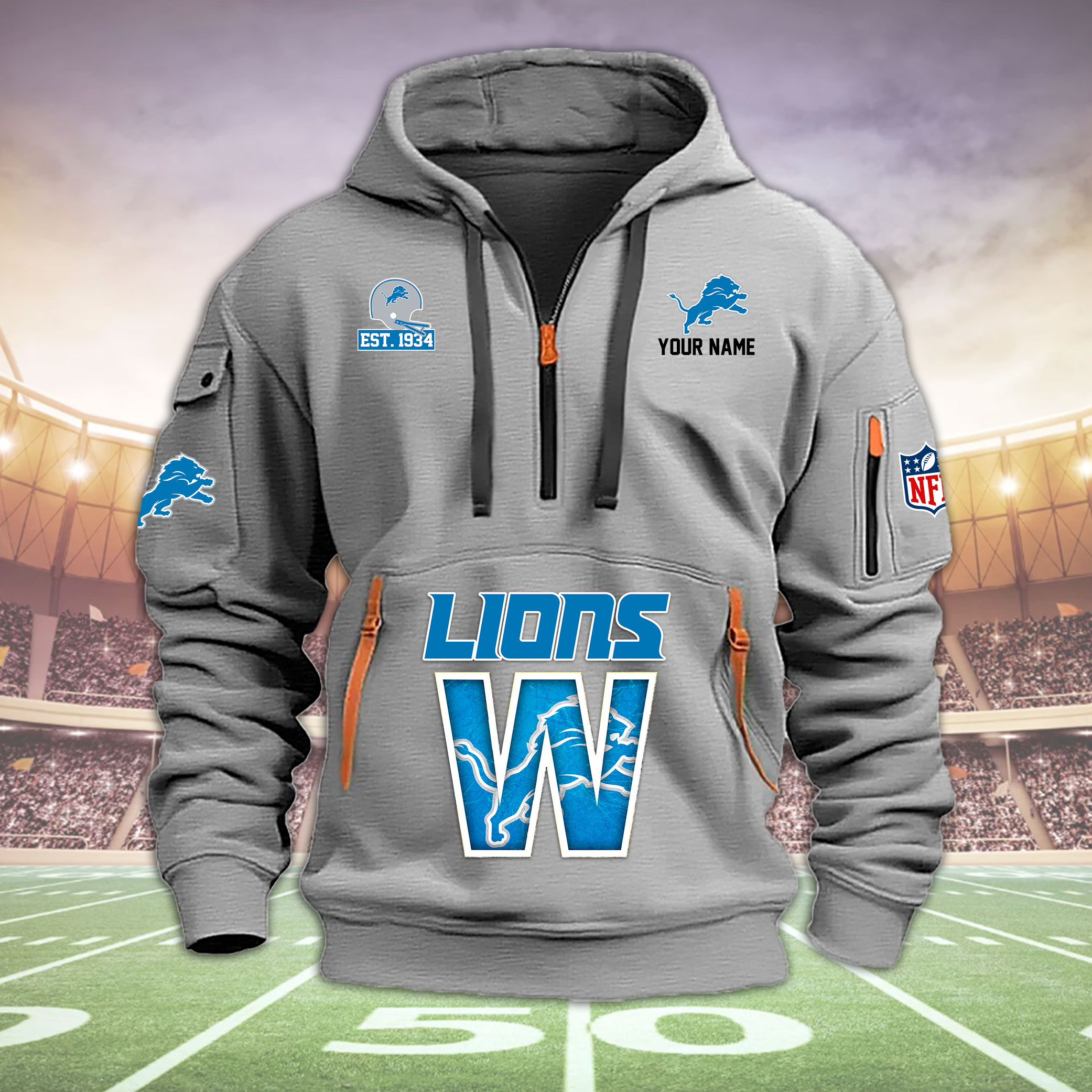 Detroit Lions Heavy Hoodie