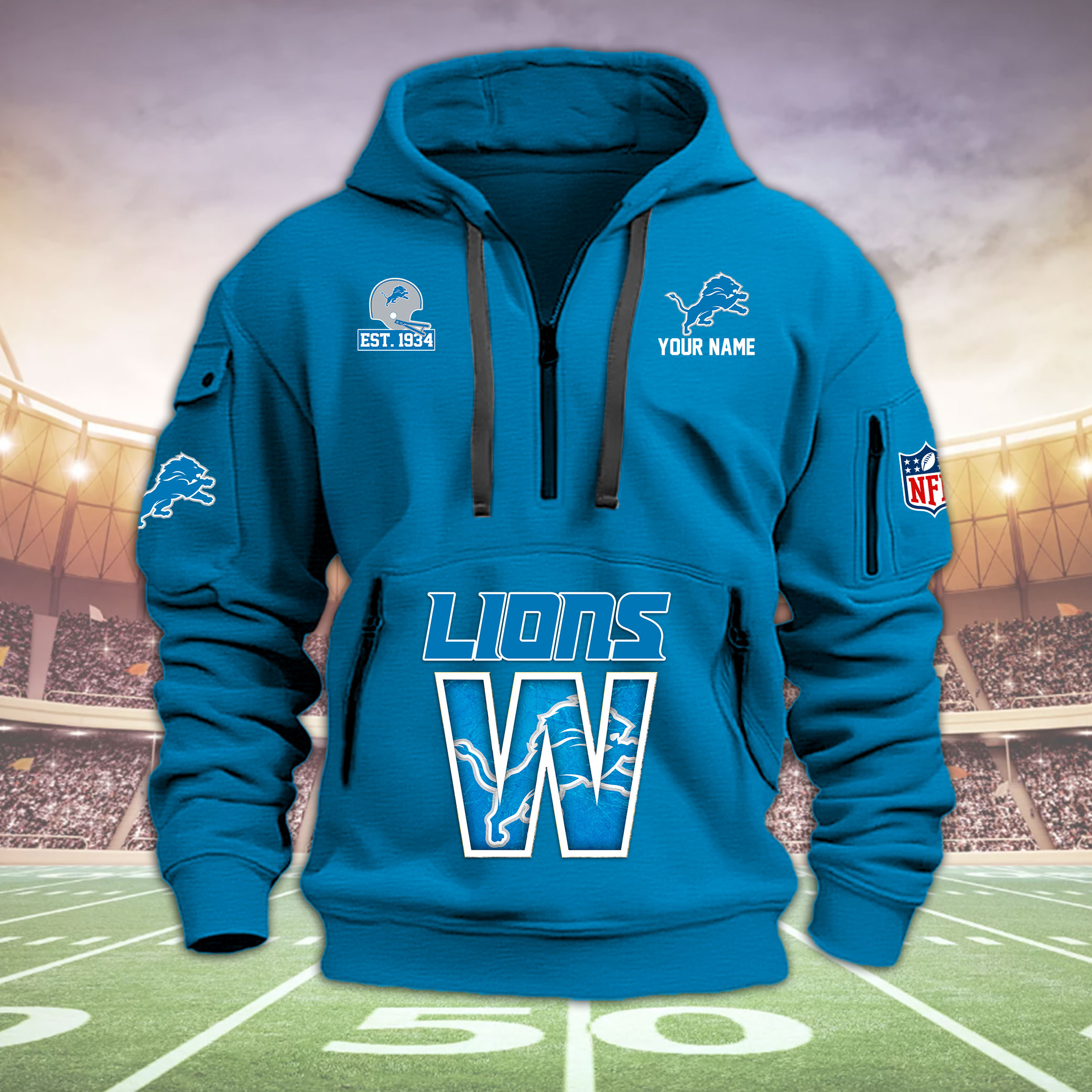 Detroit Lions Heavy Hoodie
