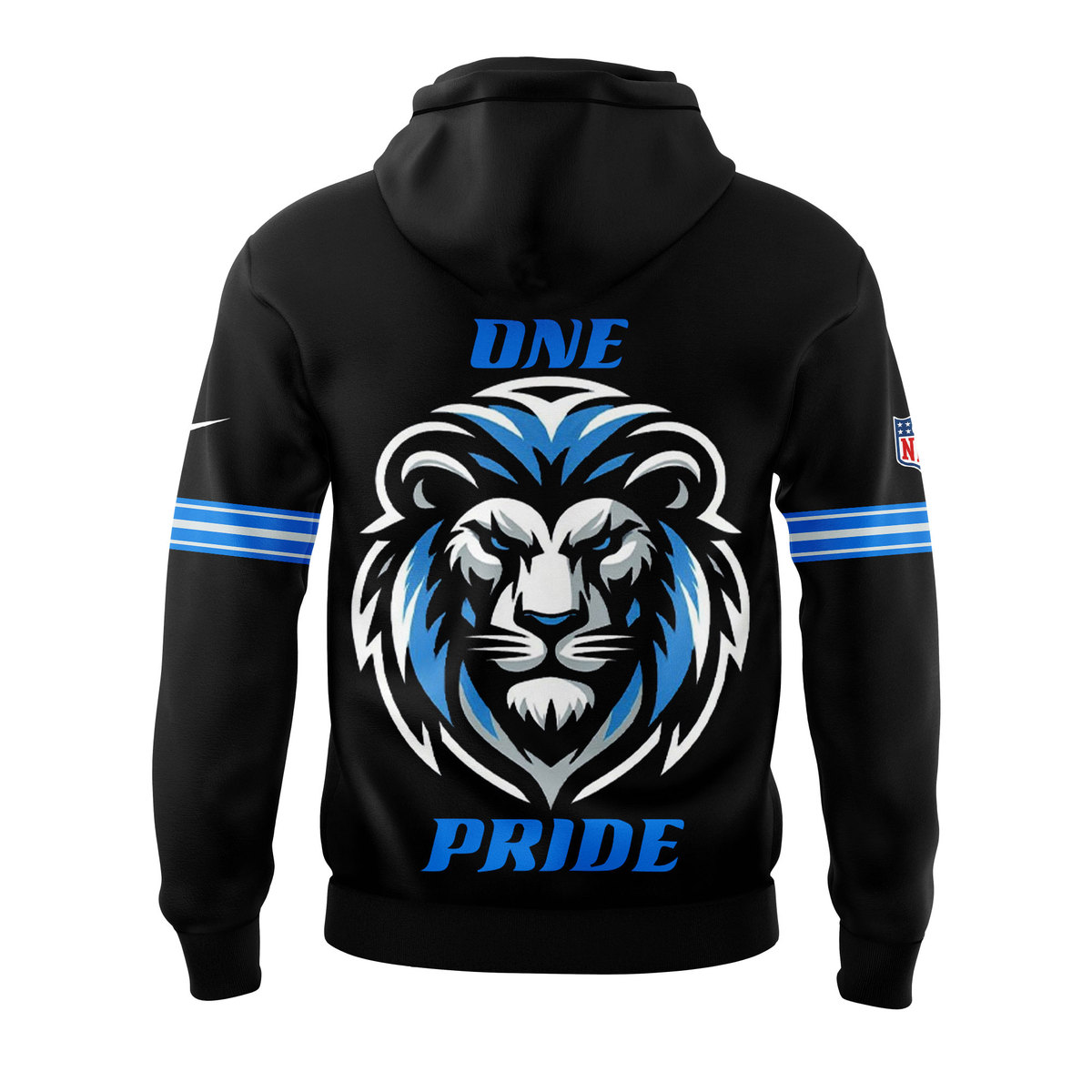 Detroit Lions ONE PRIDE New Version Black Hoodie+NT14102406ID10DS11