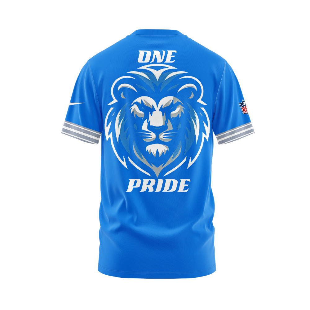 Detroit Lions ONE PRIDE New Version Blue Tshirt Set+NT14102407ID10DS11