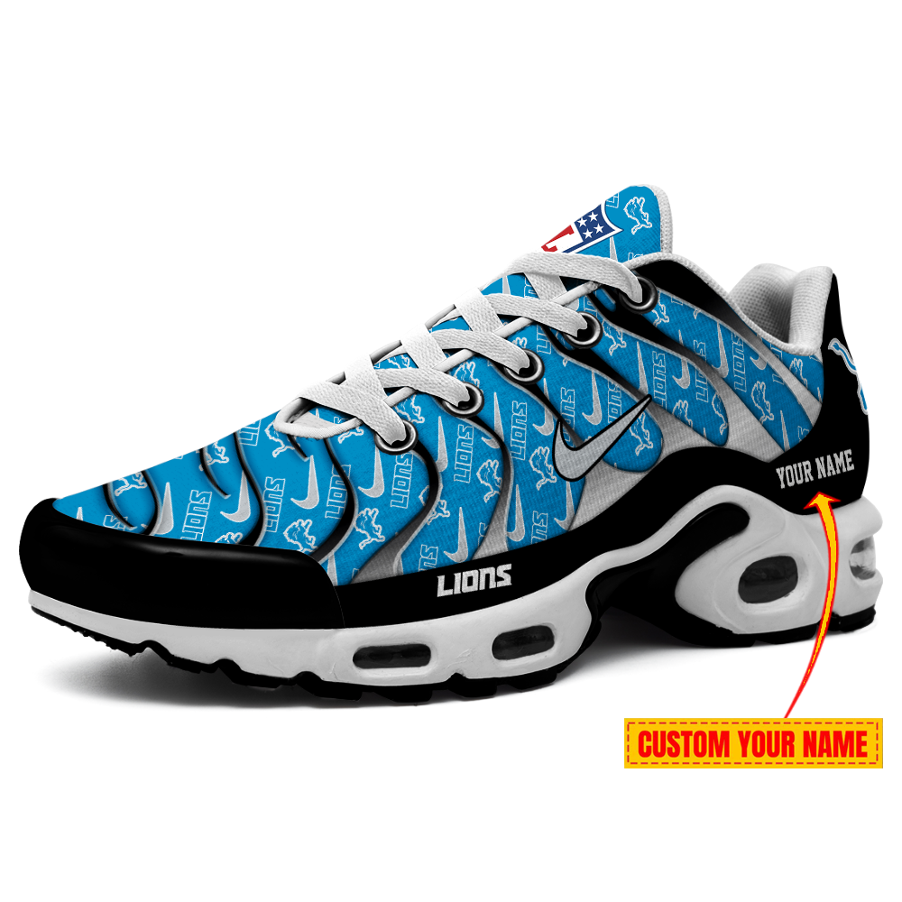 Detroit Lions-Pattern Swoosh Personalized H56 Shoes-SP16112311ID02DS08