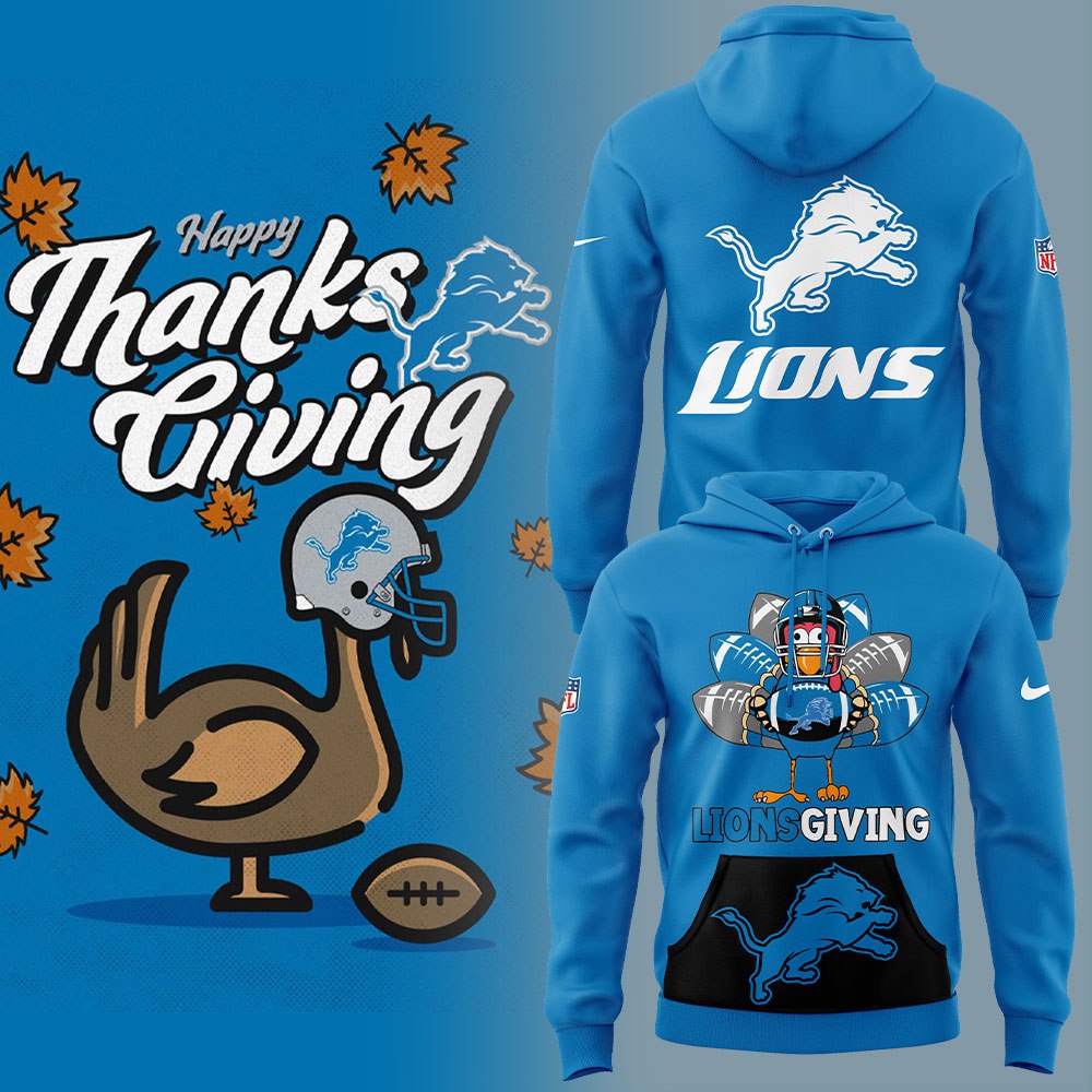 Detroit Lions Thanksgiving Day Hoodie+NT14112410ID10DS11