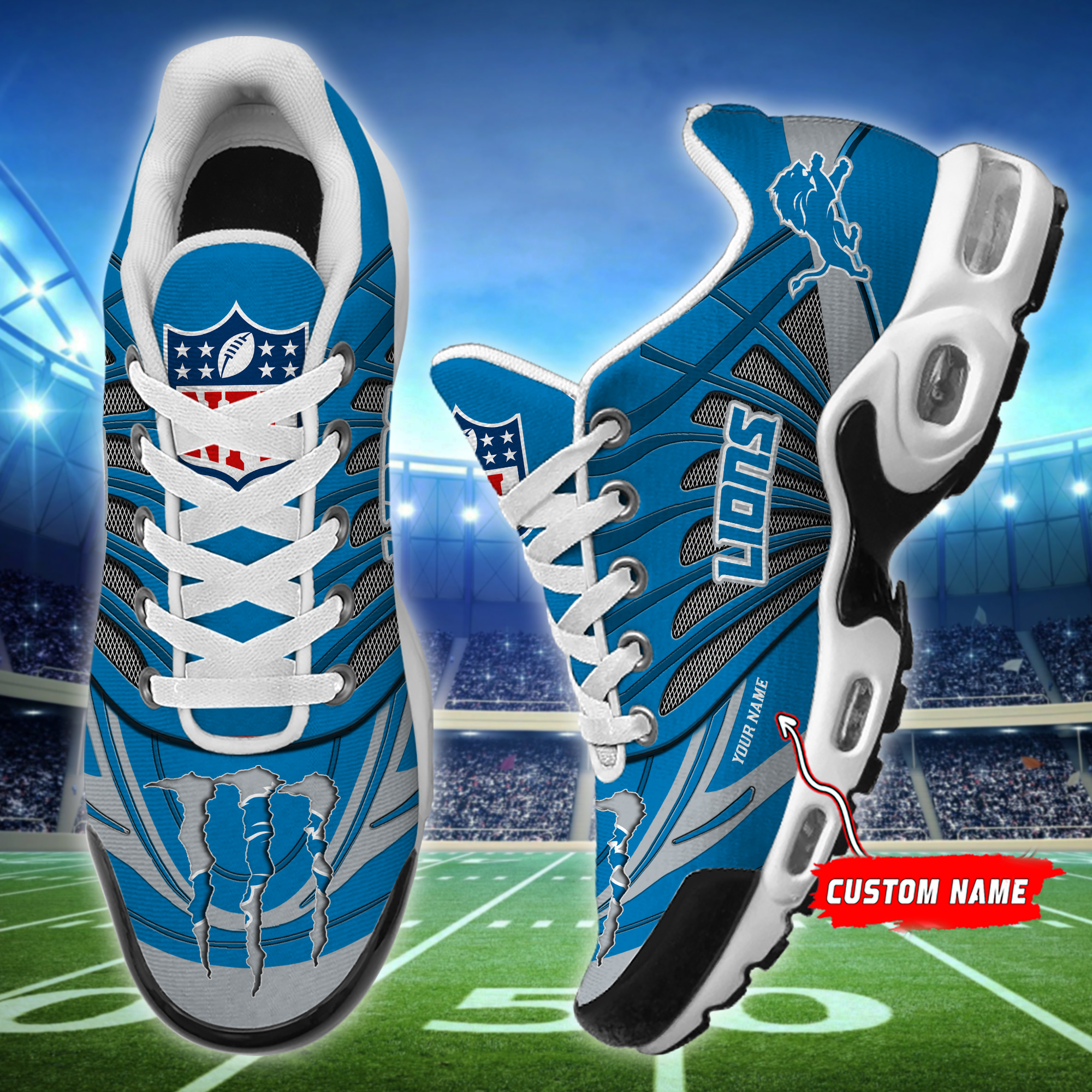 Detroit Lions TN H56 Sport Shoes Perfect Gift SP11082343ID02