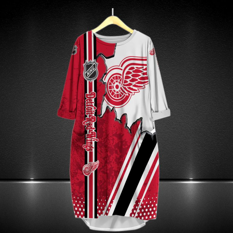 Detroit Red Wings All Over Print Caftan8600