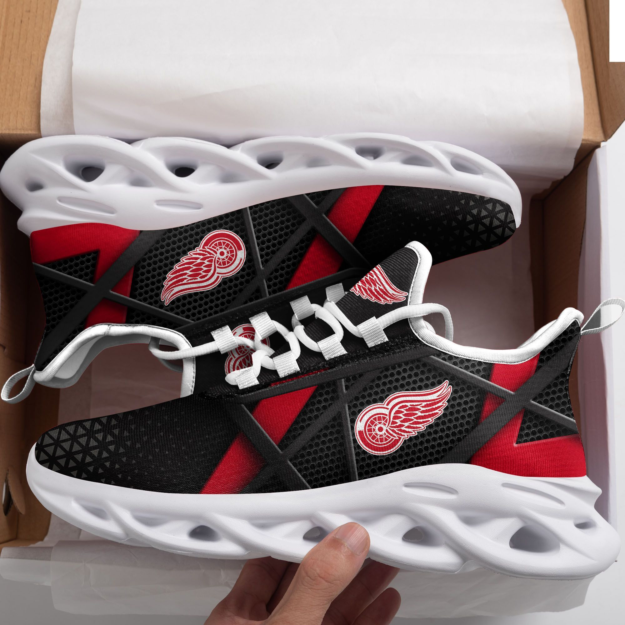 Detroit Red Wings Max Soul Sneakers Shoes