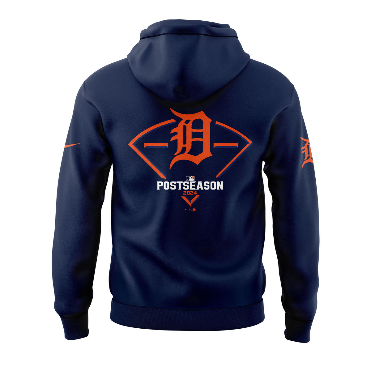 Detroit Tigers Navy Postseason Locker Room Hoodie+NT30092418ID10DS11