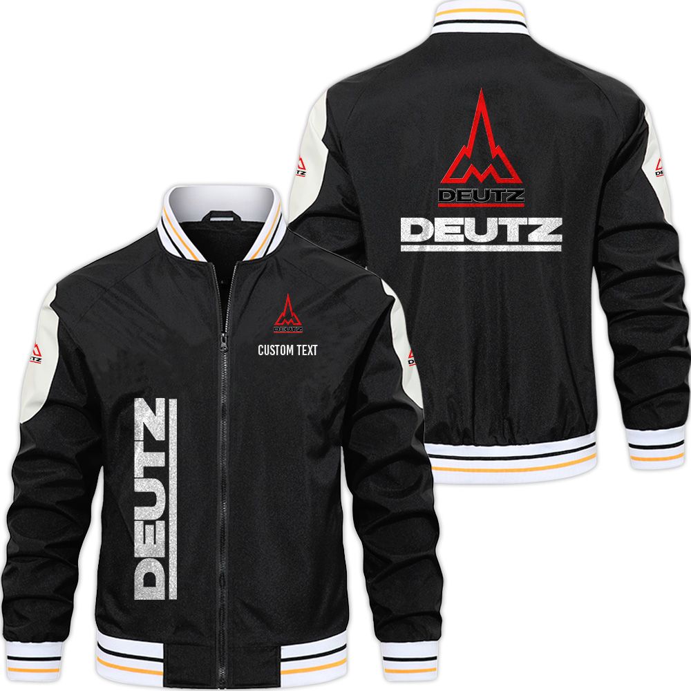 Deutz Varsity Jacket, Zipper Jackets Customize Name