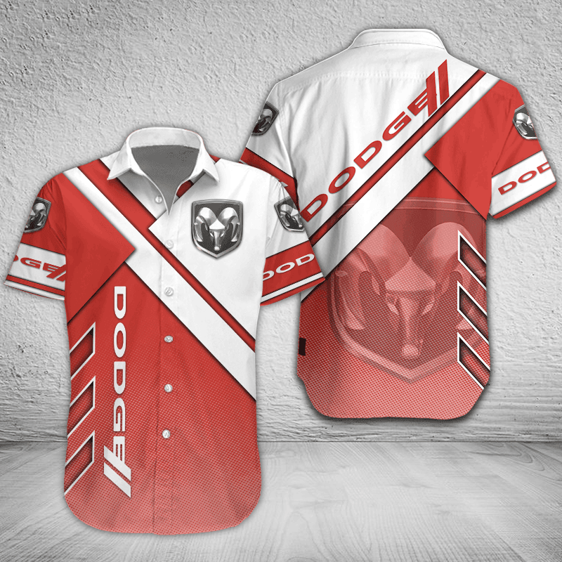 Dodge Button Shirt Custom Name, Multicolor