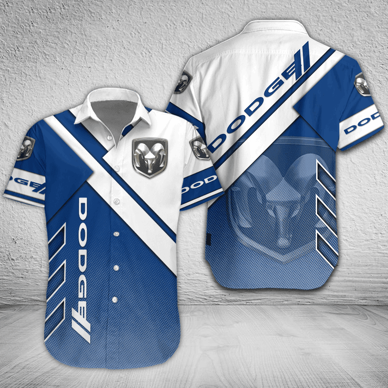 Dodge Button Shirt Custom Name, Multicolor