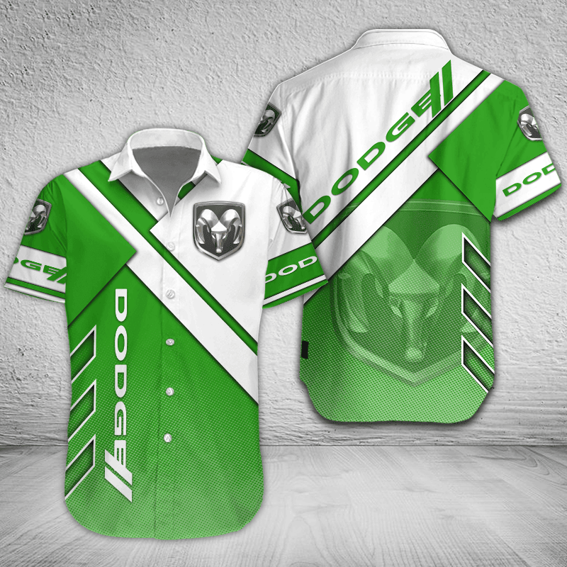 Dodge Button Shirt Custom Name, Multicolor