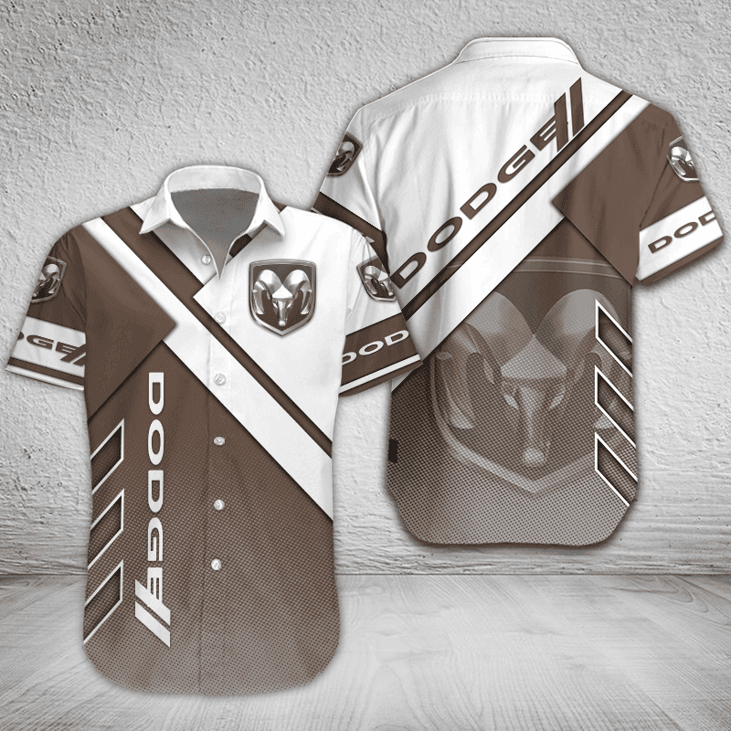 Dodge Button Shirt Custom Name, Multicolor