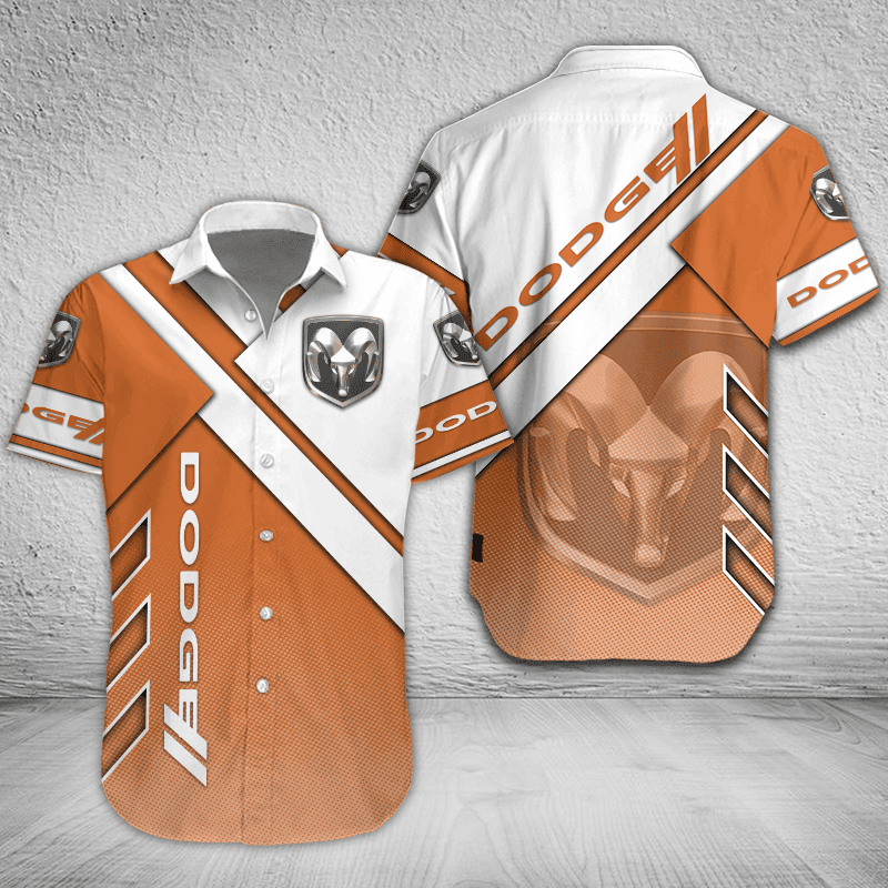 Dodge Button Shirt Custom Name, Multicolor