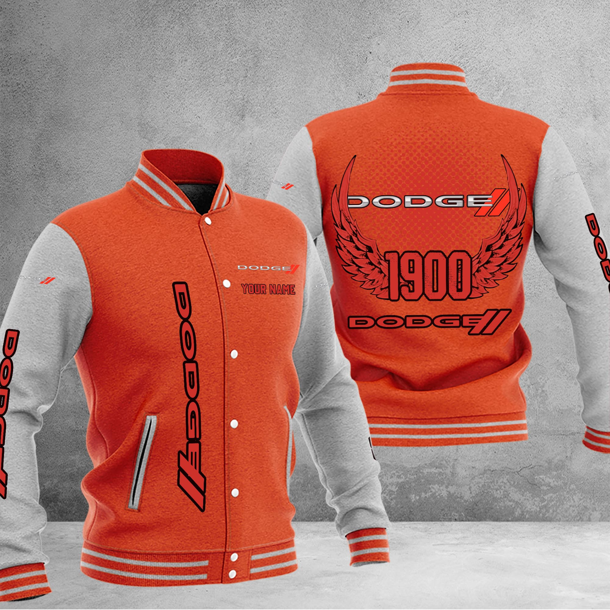 Dodge DMHJ1036 Baseball Jacket Multicolor
