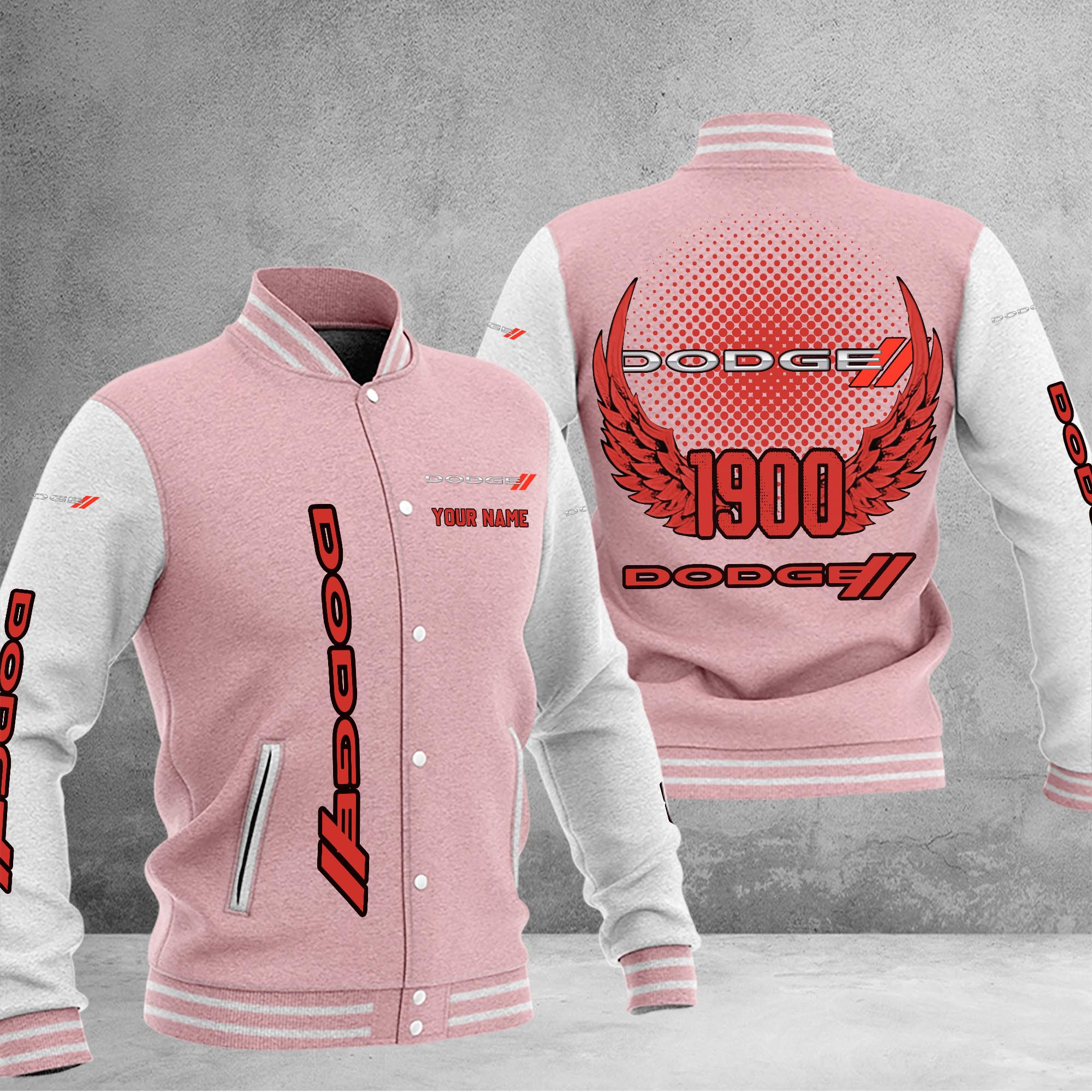 Dodge DMHJ1036 Baseball Jacket Multicolor