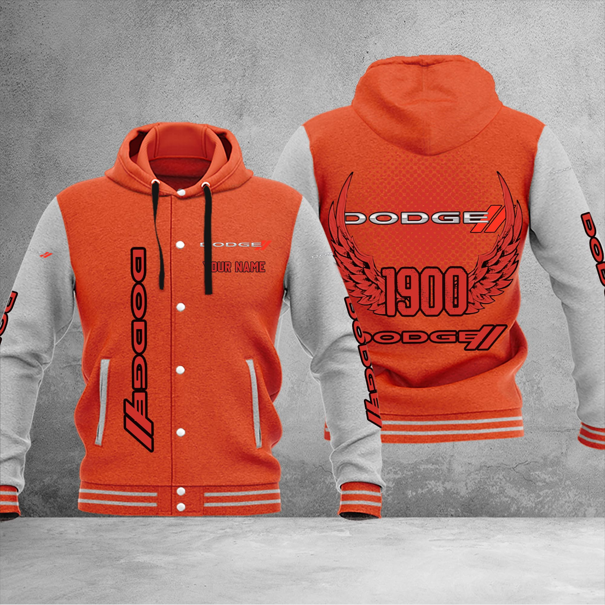 Dodge DMHJ1036 Baseball Jacket Multicolor