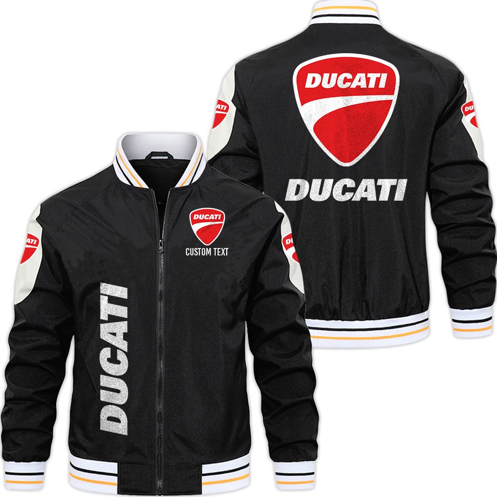 Ducati Varsity Jacket, Zipper Jackets Customize Name