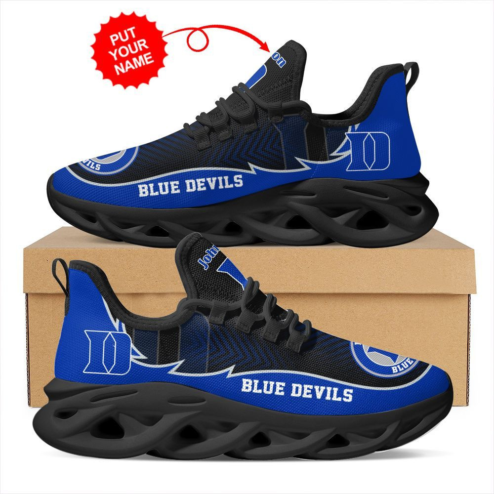 Duke Blue Devils Custom Name Personalized Max Soul Sneakers Shoes