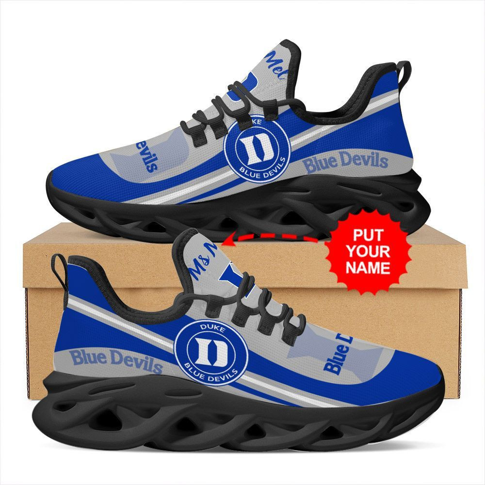 Duke Blue Devils Custom Name Personalized Max Soul Sneakers Shoes