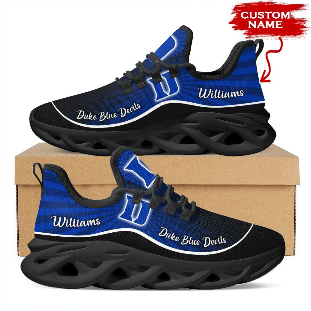 Duke Blue Devils Custom Name Personalized Max Soul Sneakers Shoes