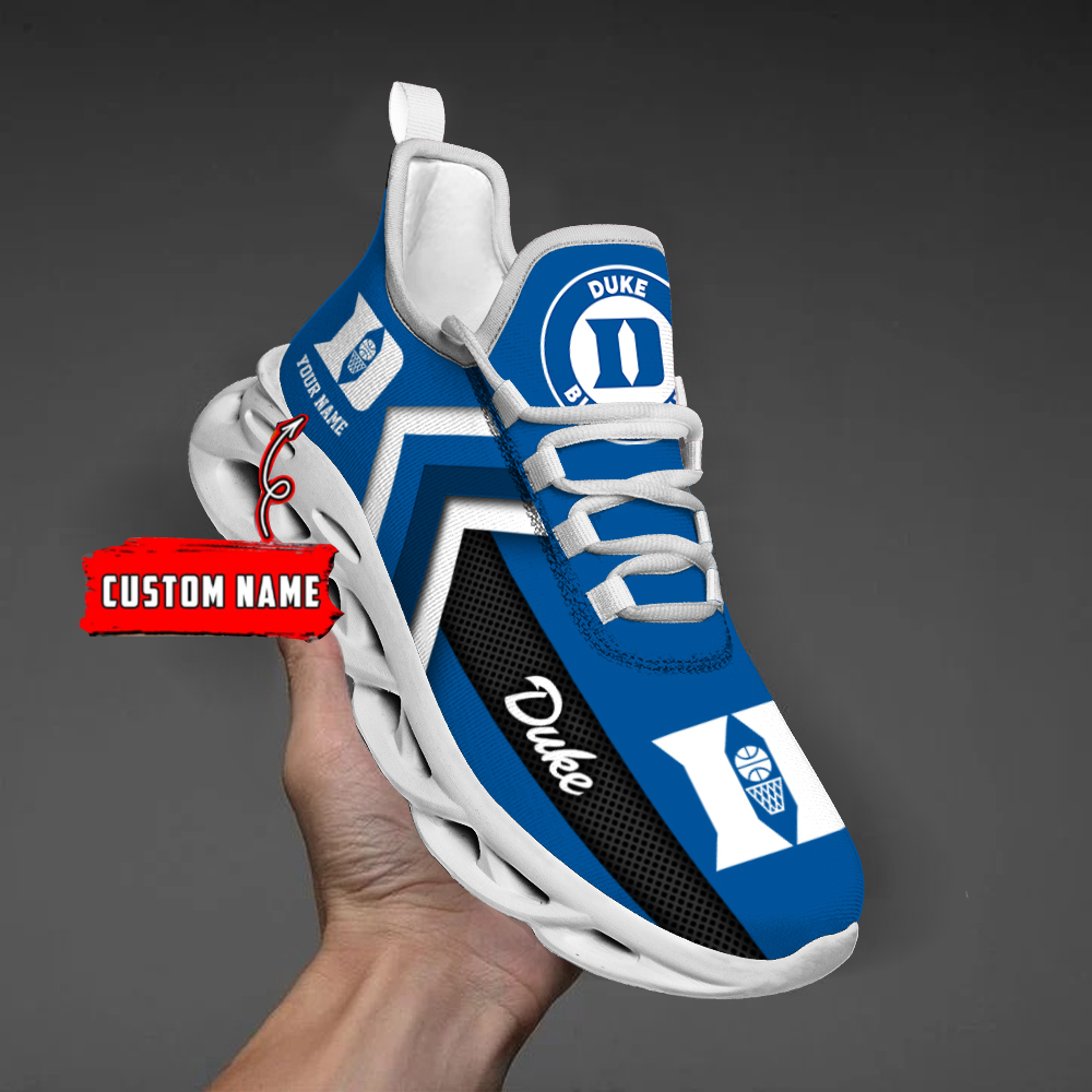 Duke Blue Devils Personalized Custom Name Max Soul Shoes DS003