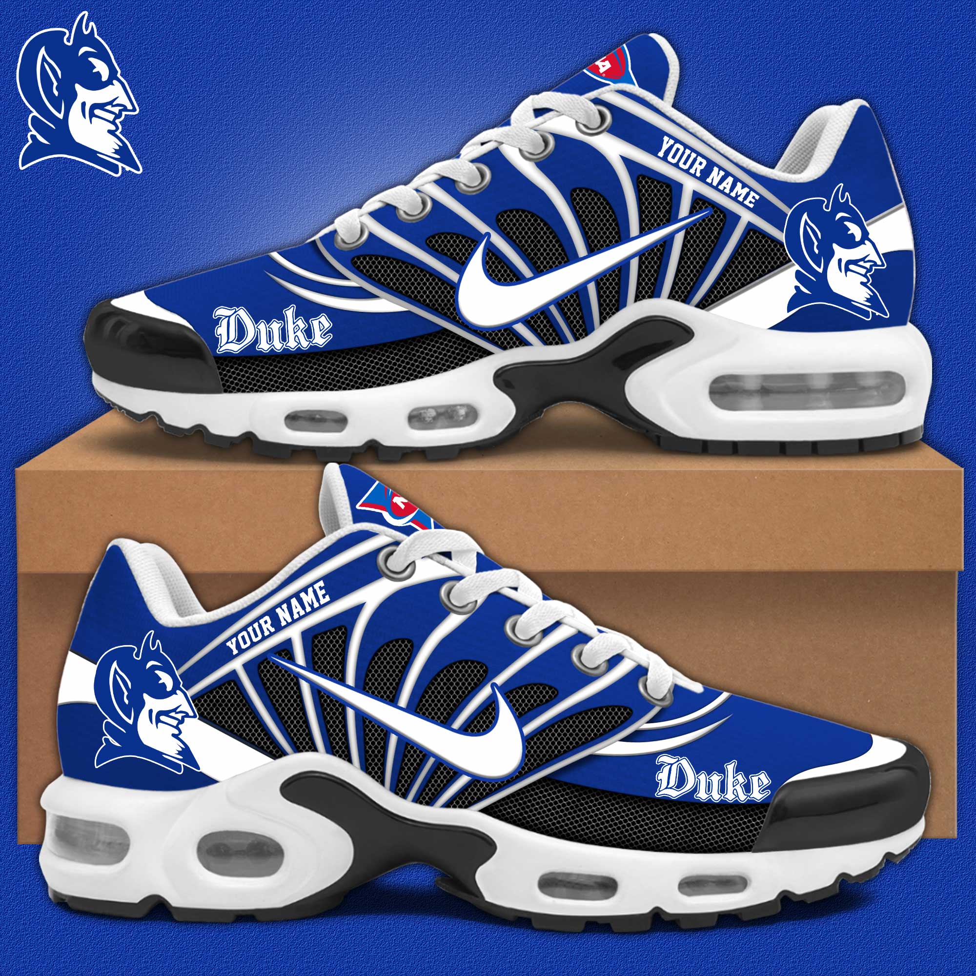 Duke Blue Devils Personalized Shoes