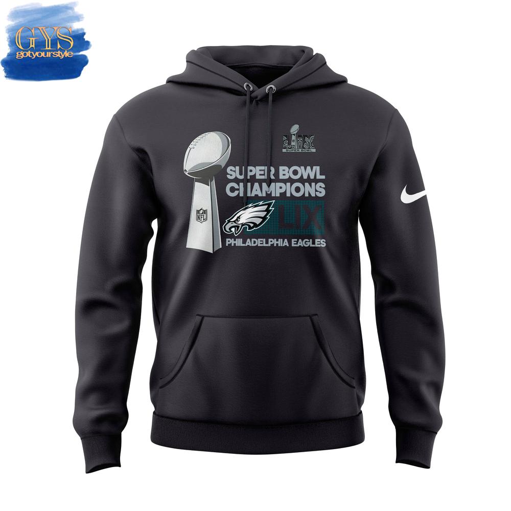 Eagles Champions Super Bowl 2025 Jalen Hurts Hoodie