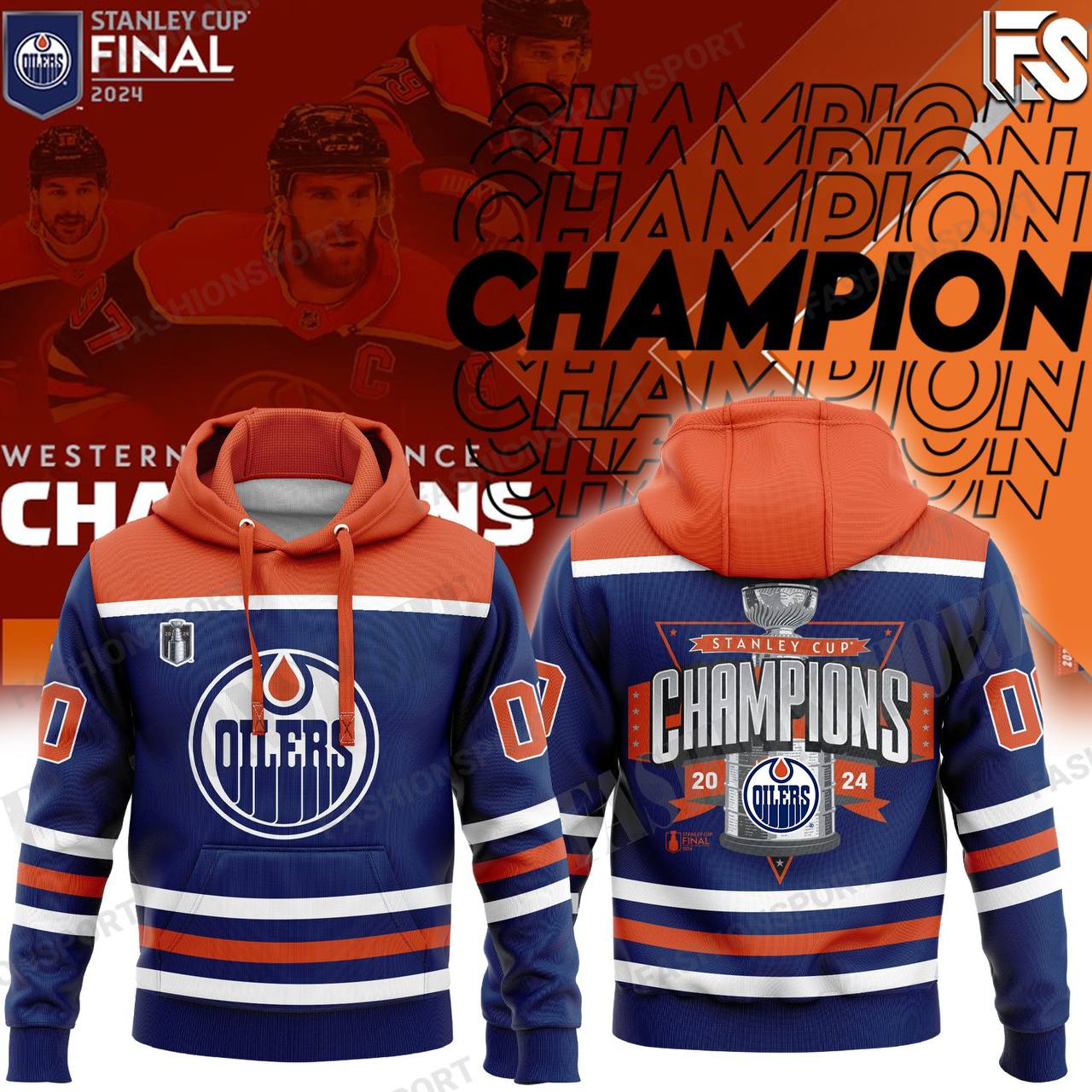 Edmonton Oilers Champions Hoodie