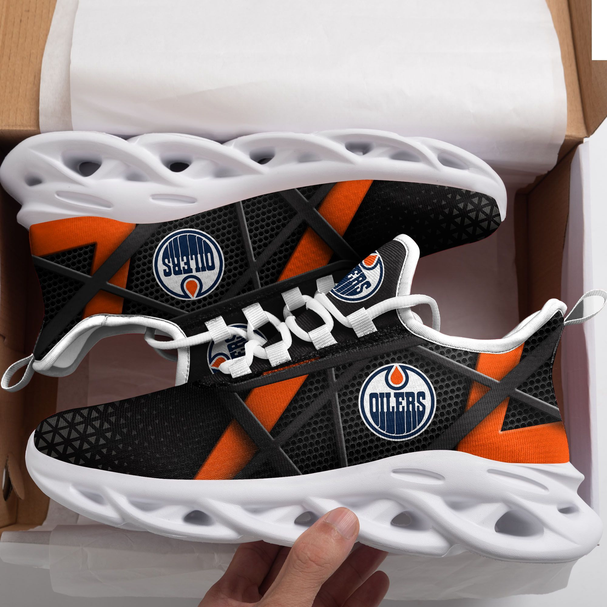 Edmonton Oilers Max Soul Sneakers Shoes