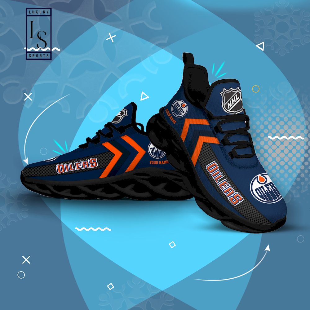 Edmonton Oilers NHL Personalized Max Soul Shoes