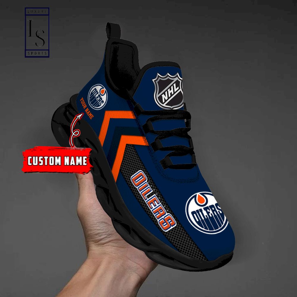 Edmonton Oilers NHL Personalized Max Soul Shoes