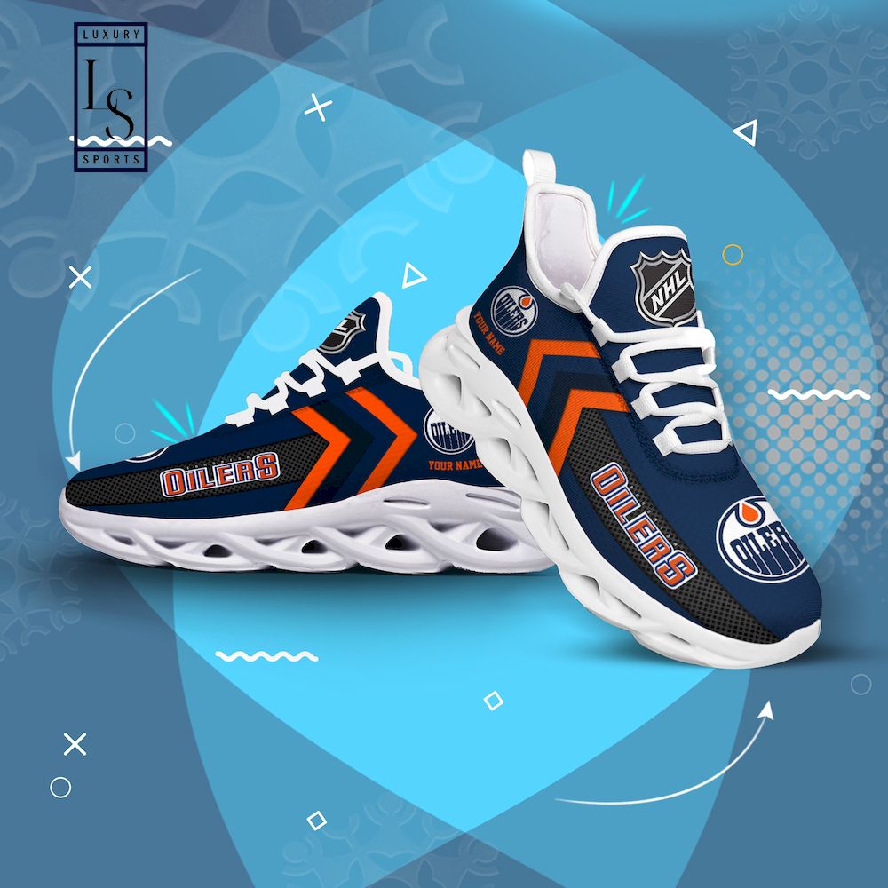 Edmonton Oilers NHL Personalized Max Soul Shoes