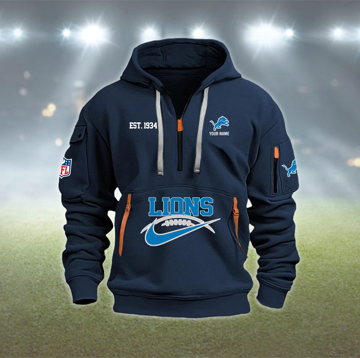 EFPNVM12310Lion Heavy Hoodie