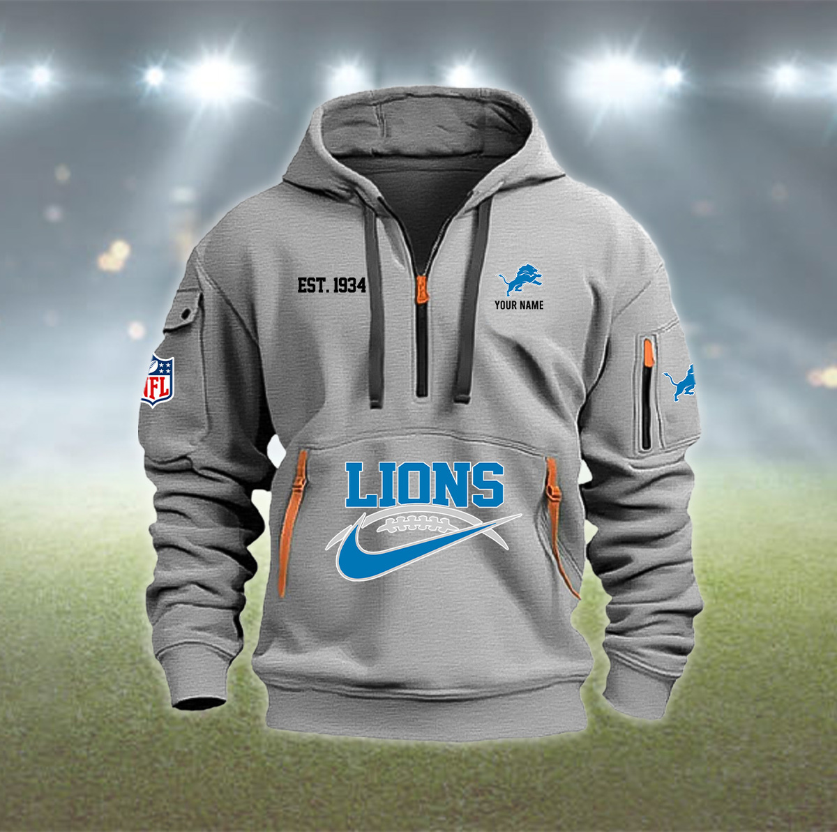 EFPNVM12310Lion Heavy Hoodie