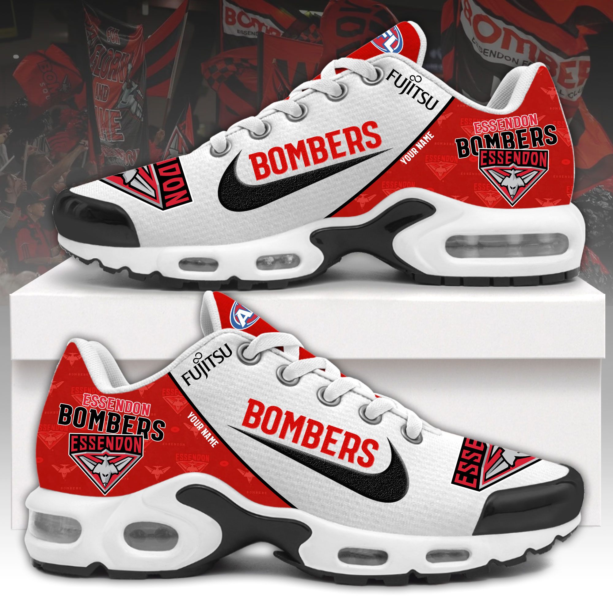 Essendon Bombers Personalized Shoes