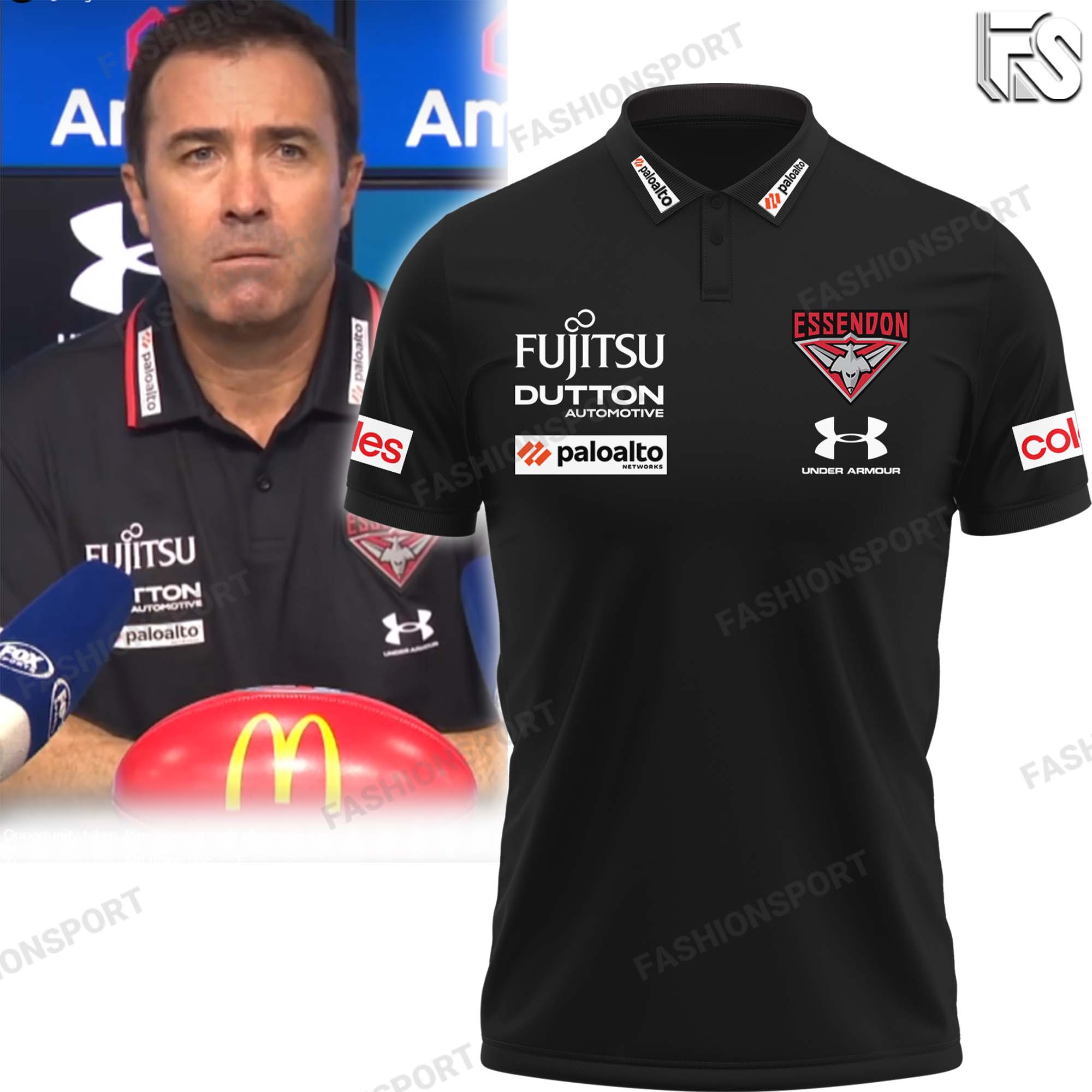 Essendon Football Club Mens Polo
