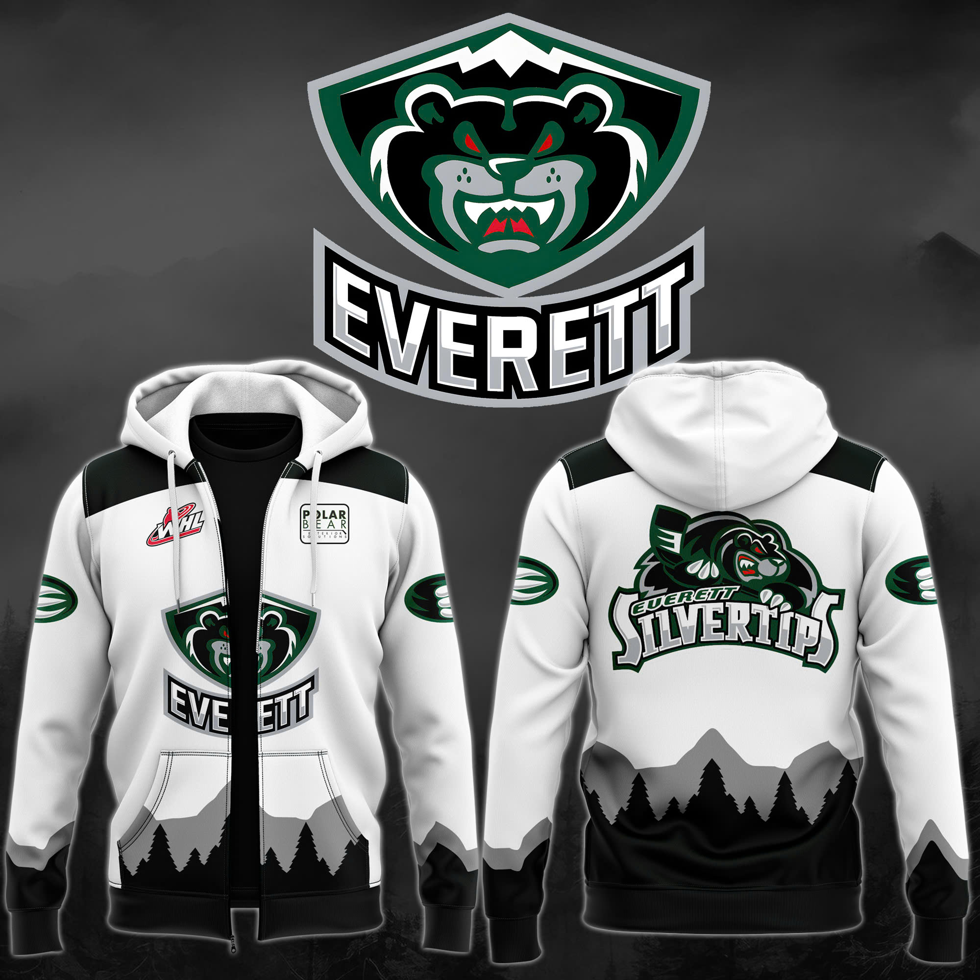 Everett Silvertips New Zip Hoodie