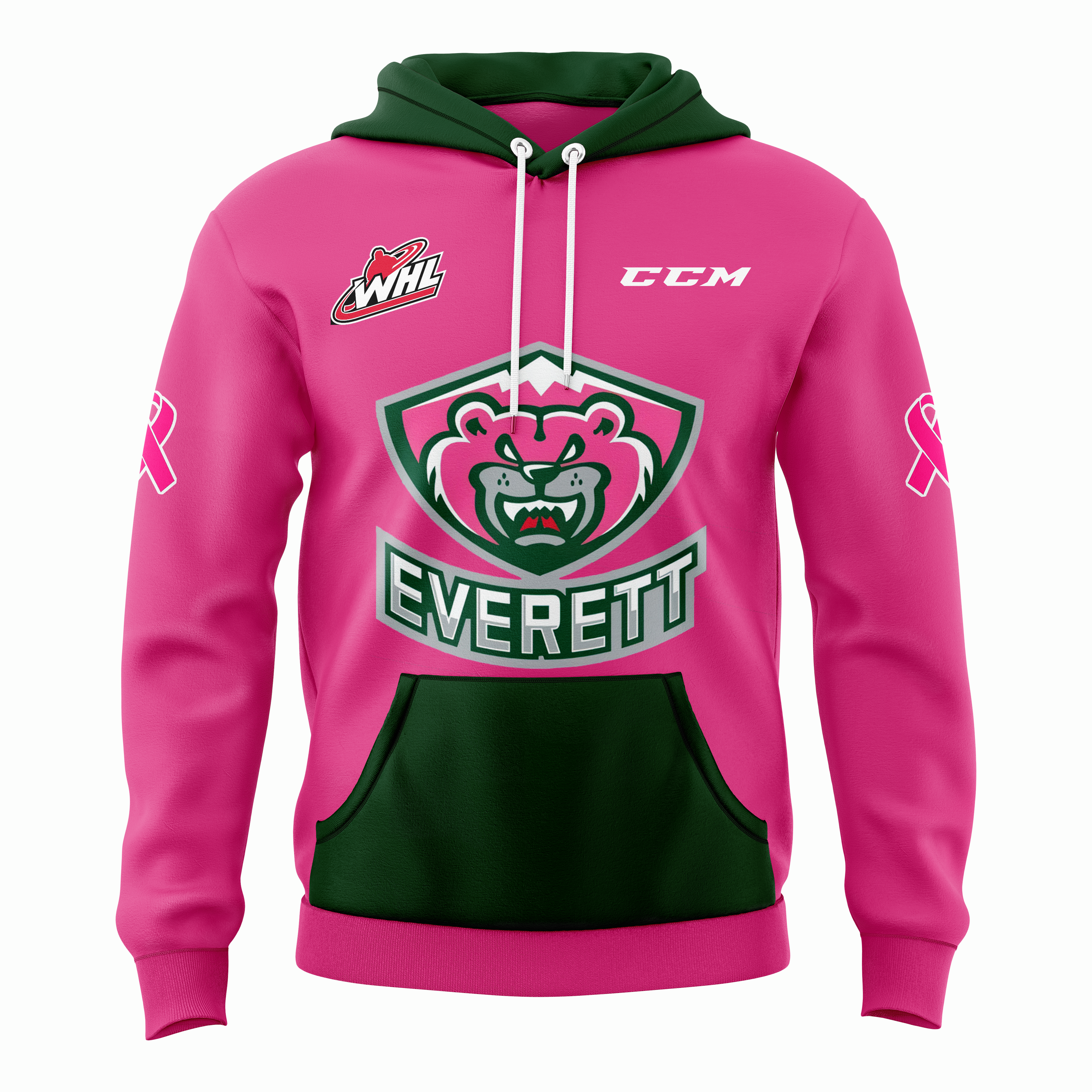 Everett Silvertips x Pink in the Rink Night Hoodie