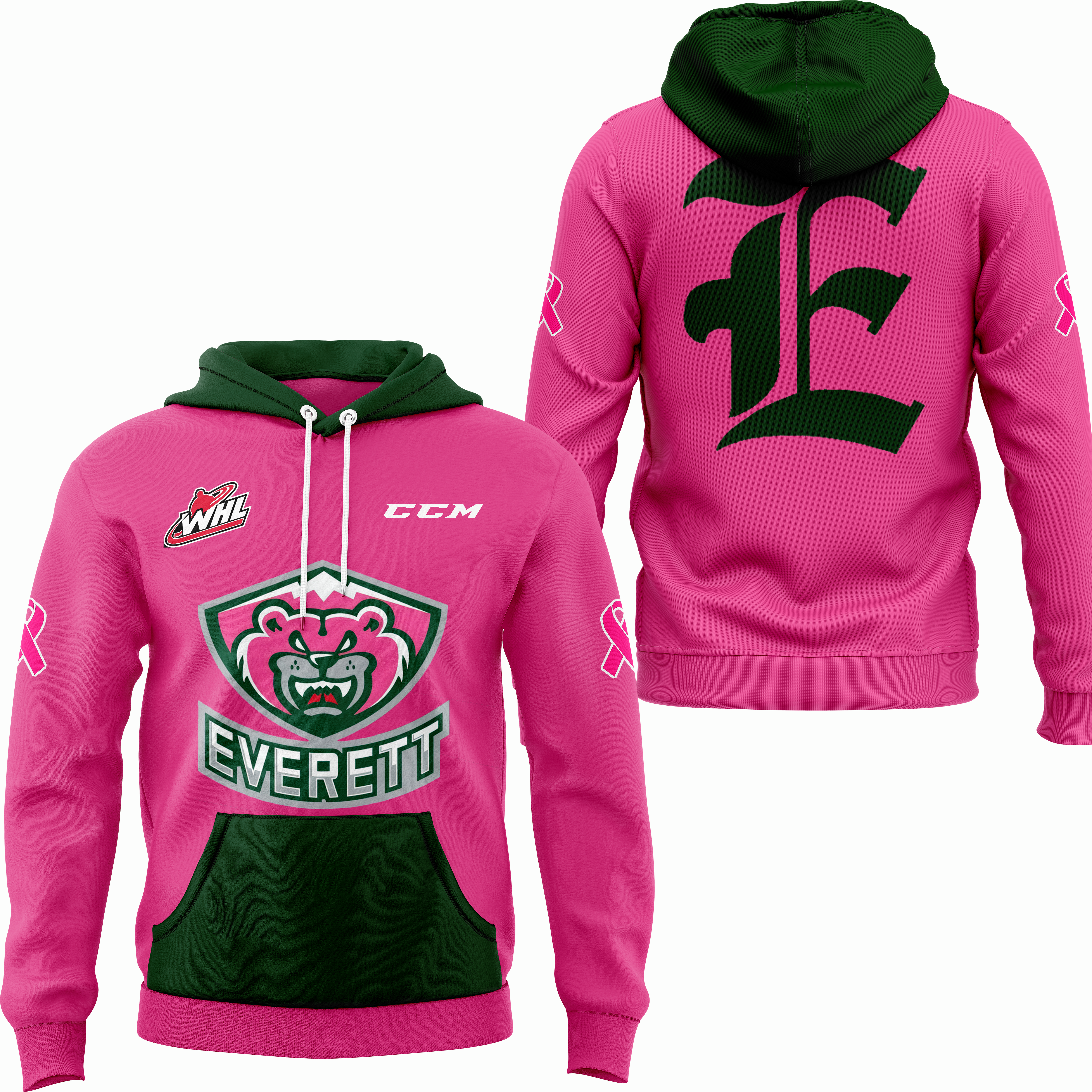 Everett Silvertips x Pink in the Rink Night Hoodie