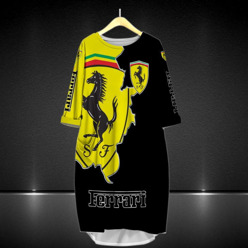 Ferrari All Over Print Caftan7671