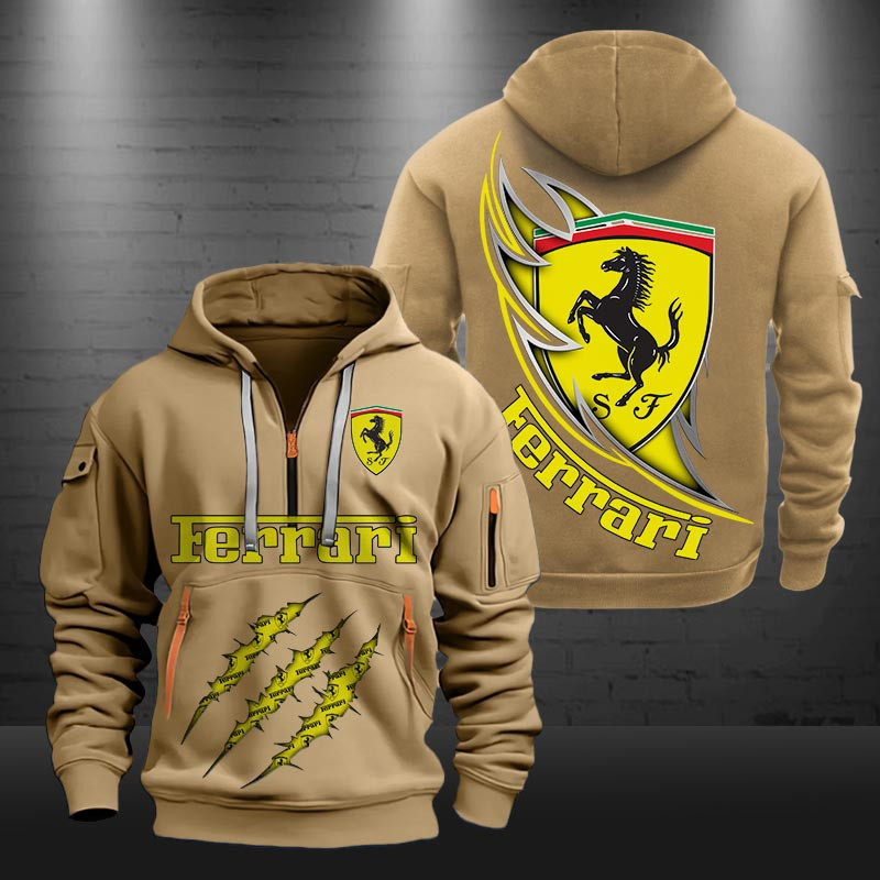 Ferrari New Zip Hoodie 0438 Multicolor